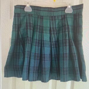Plaid Green Skirt